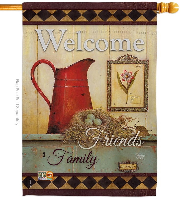 Welcome Country Style House Flag