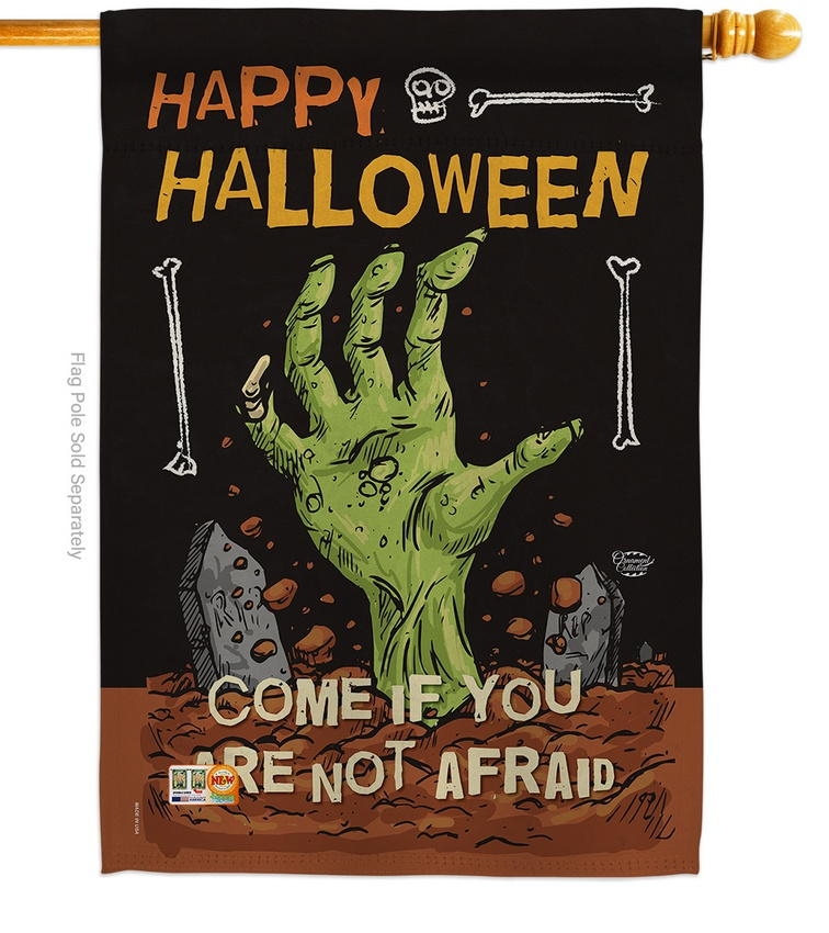 Come In If Not Afraid House Flag