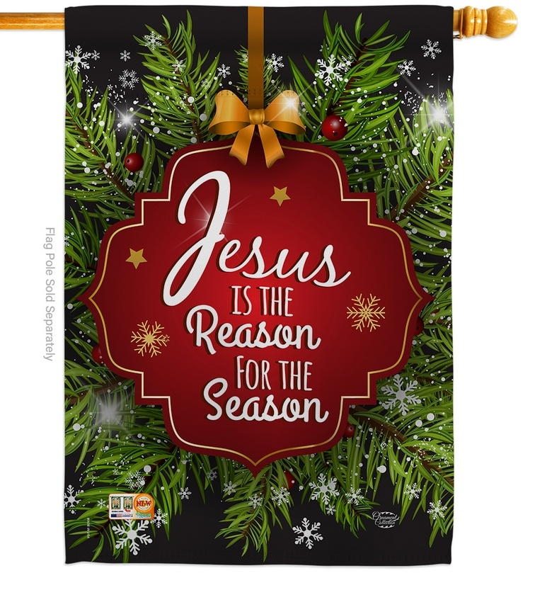 Jesus Is The Reason Decorative House Flag