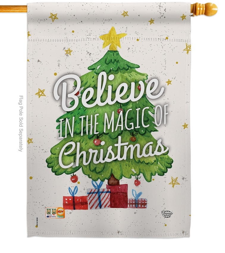 Magic Of Christmas House Flag