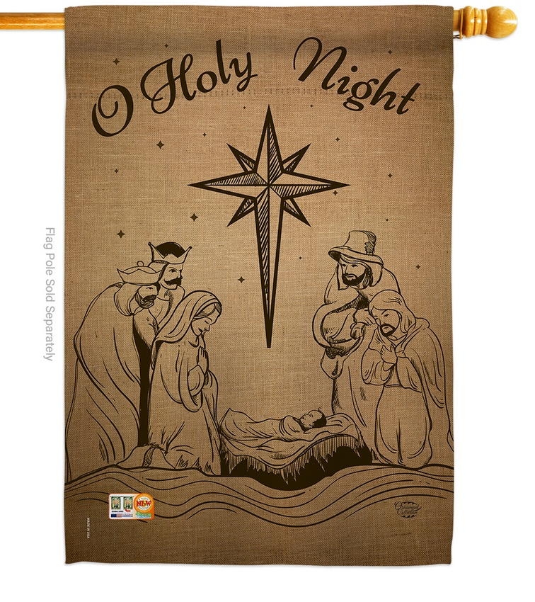 Holy Night Decorative House Flag