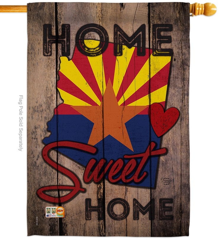 State Arizona Home Sweet House Flag