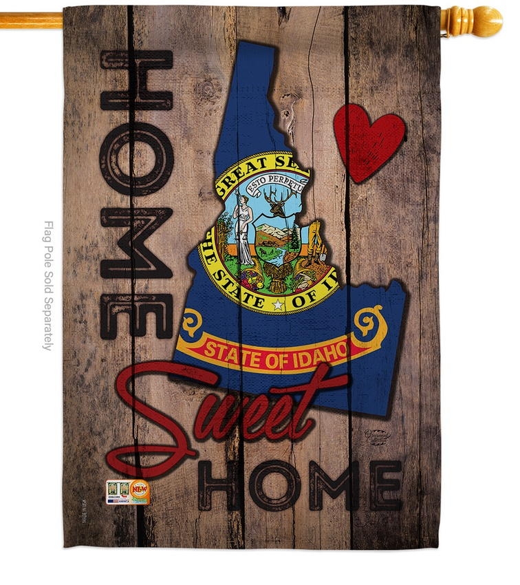 State Idaho Home Sweet House Flag