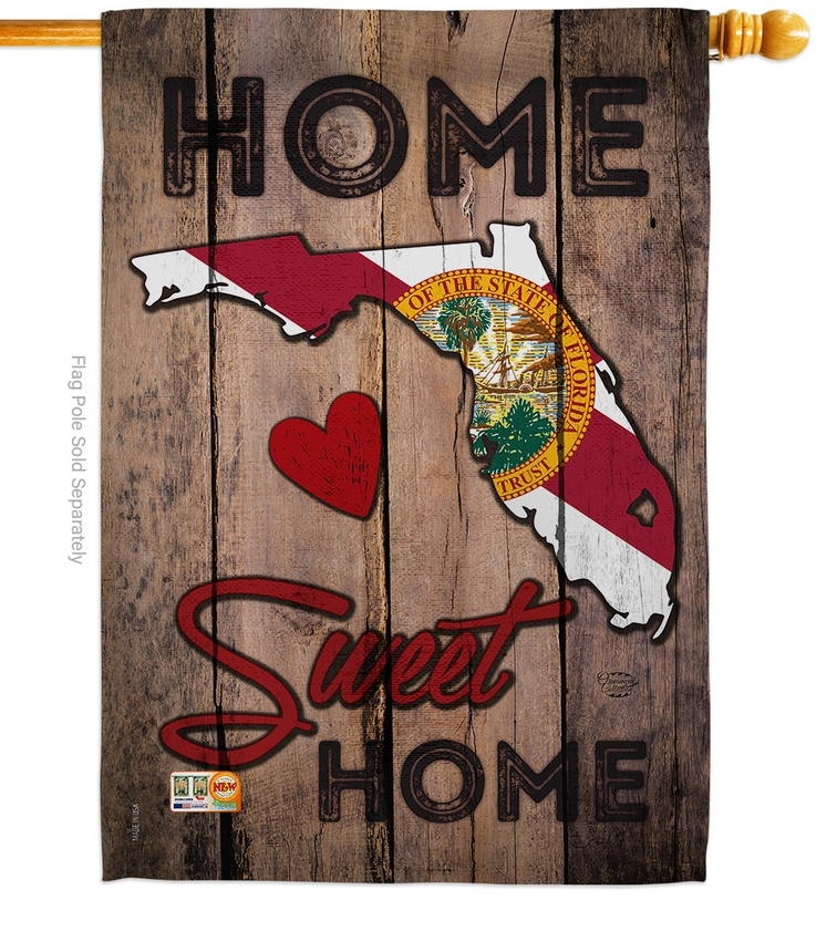 State Florida Home Sweet House Flag