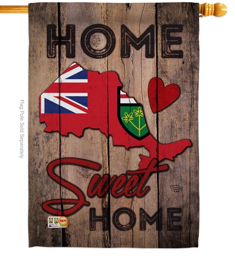 Ontario Home Sweet House Flag