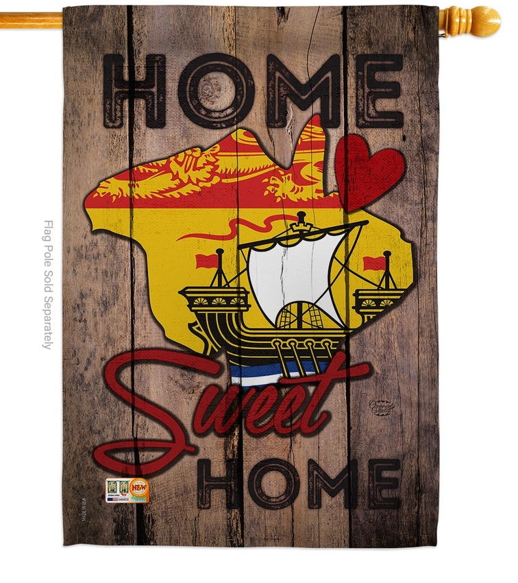 New Brunswick Home Sweet House Flag