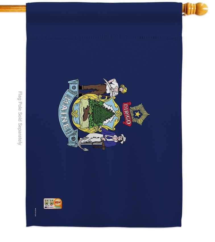 Maine Decorative House Flag