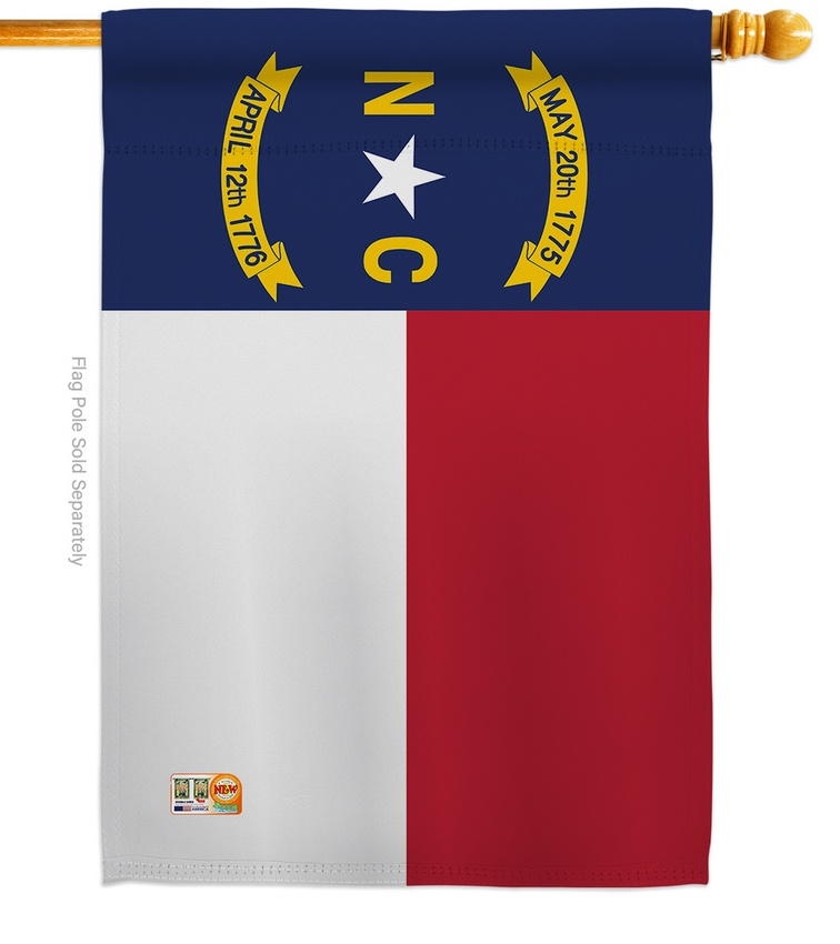 North Carolina Decorative House Flag