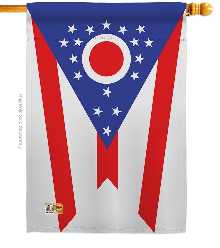 Ohio Decorative House Flag
