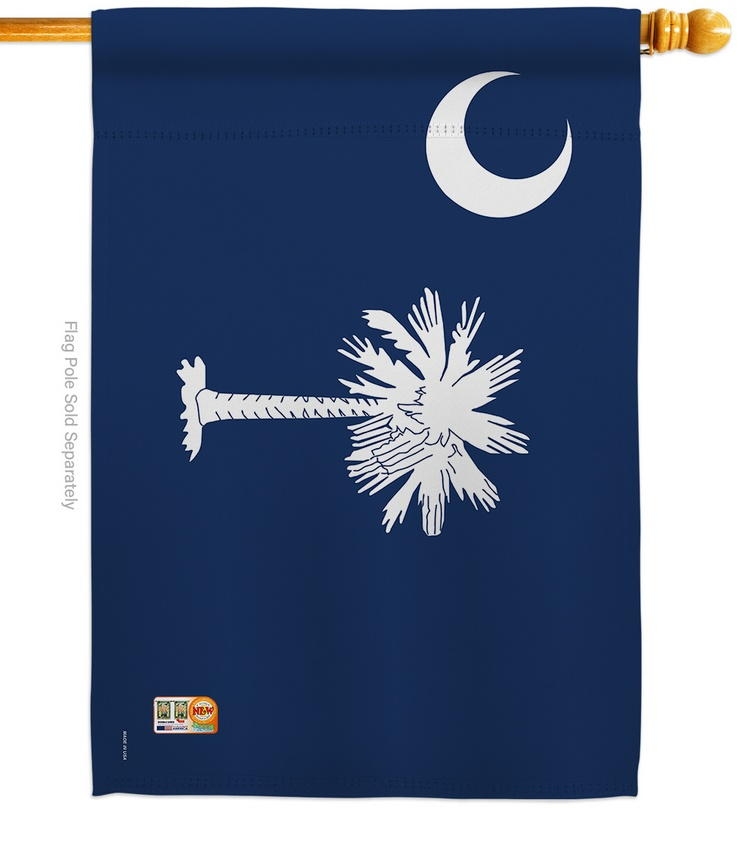 South Carolina Decorative House Flag