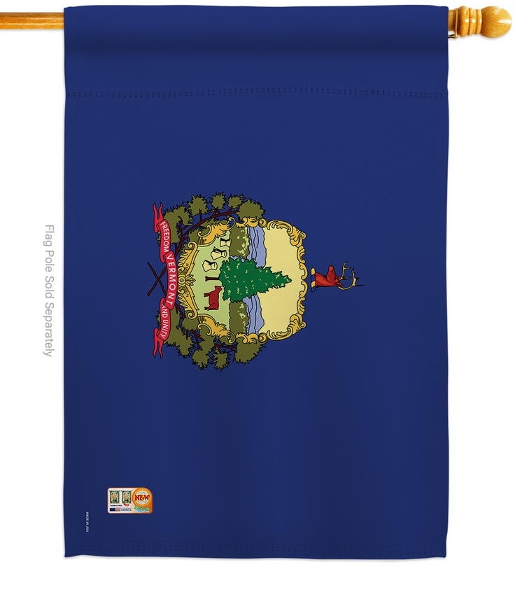 Vermont Decorative House Flag