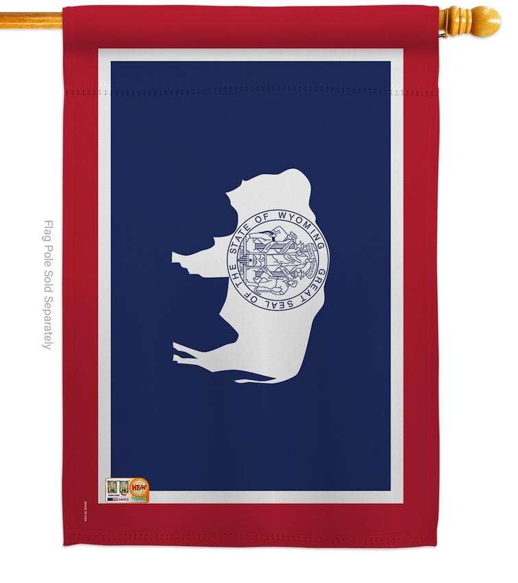 Wyoming Decorative House Flag