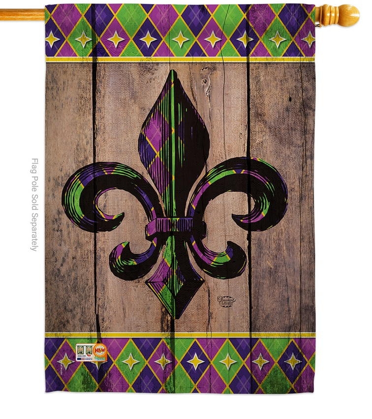 Fleur De Lys Decorative House Flag