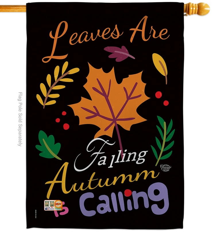 Leaves Are Falling House Flag
