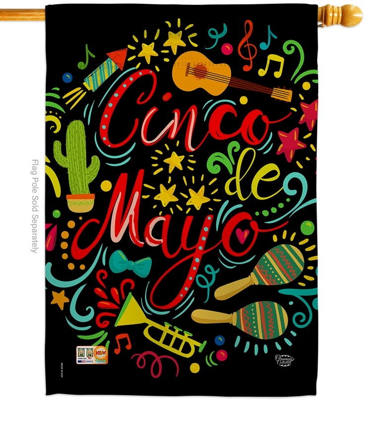 El Fiesta Cinco de Mayo House Flag