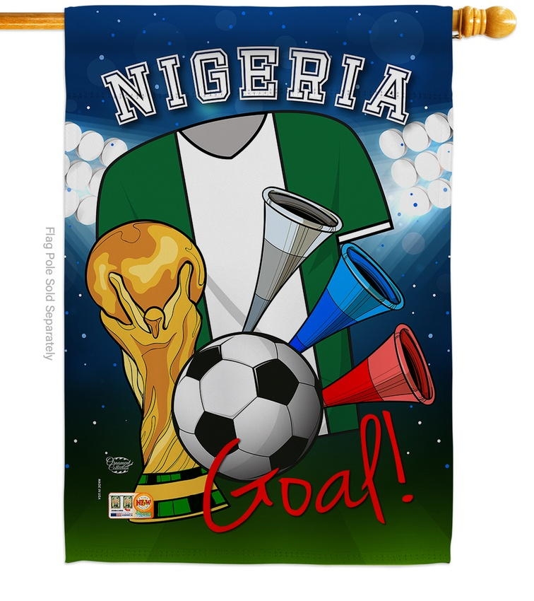 Nigeria Soccer House Flag