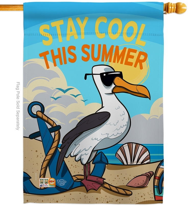 Stay Cool This Summer House Flag