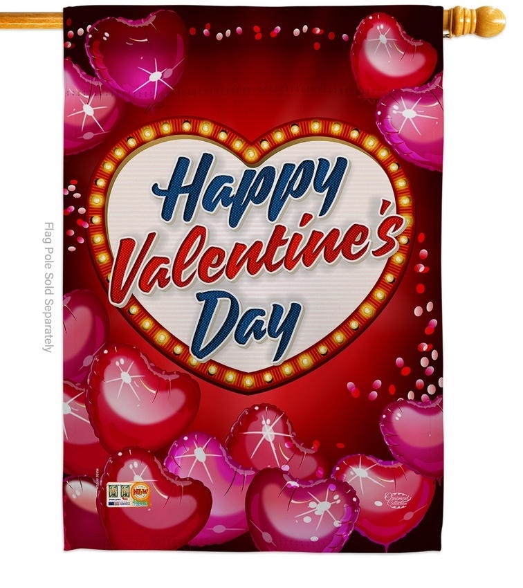 Viva Love House Flag