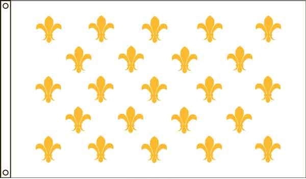 High Wind, US Made Fleur-de-Lis (23) Flag 2x3