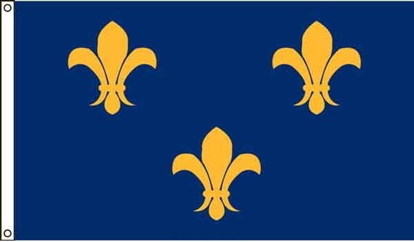 High Wind, US Made French Fleur-de-Lis Flag 3x5