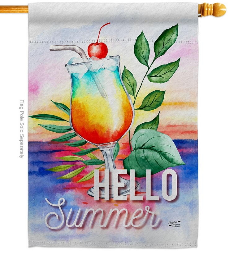 Summer Cool Drink House Flag