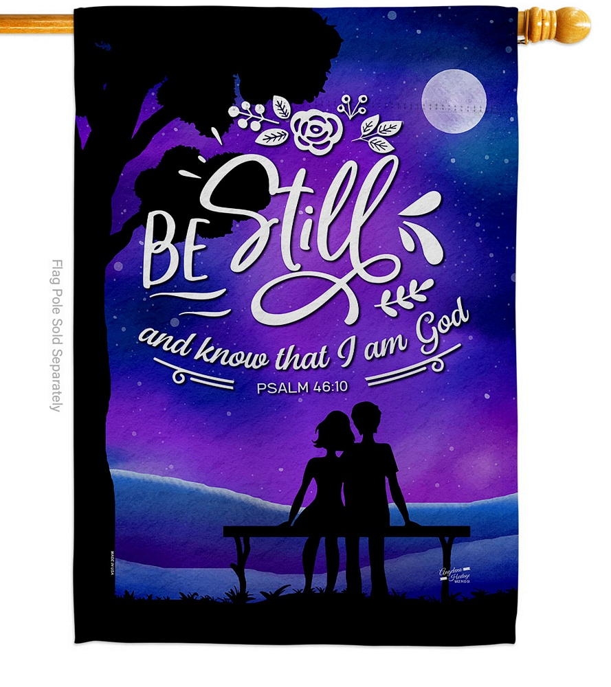 Be Still Decorative House Flag