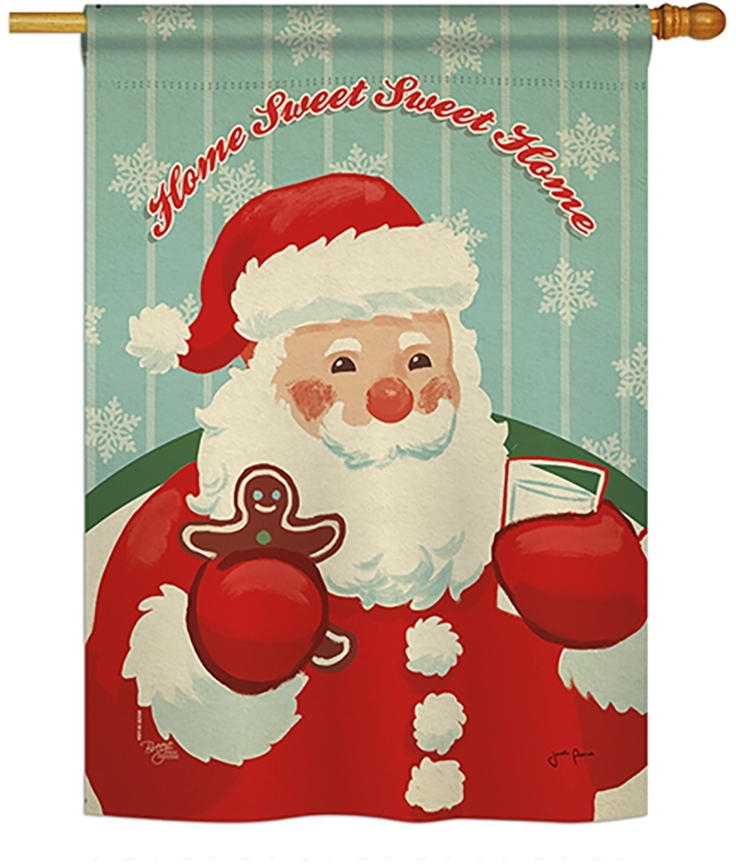 Sweet Home Santa House Flag