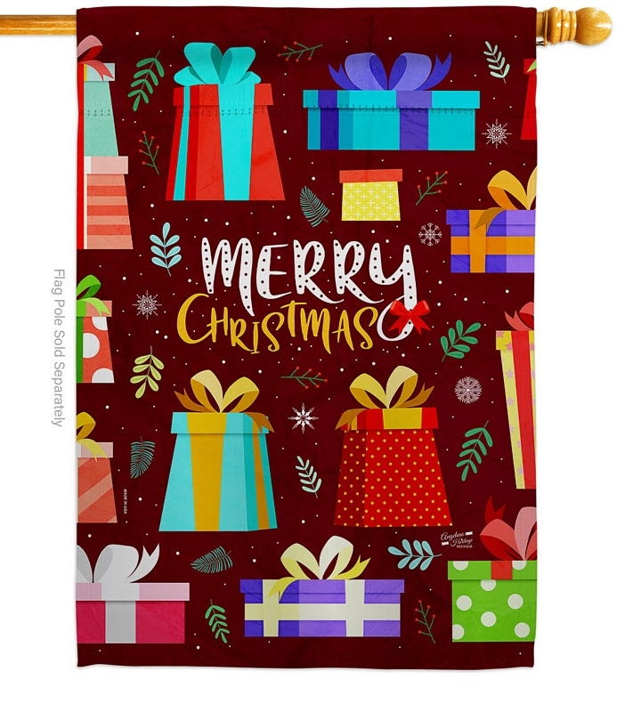 Merry Giftmas House Flag