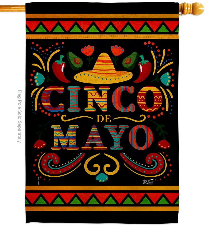 Fiesta De Mayo House Flag