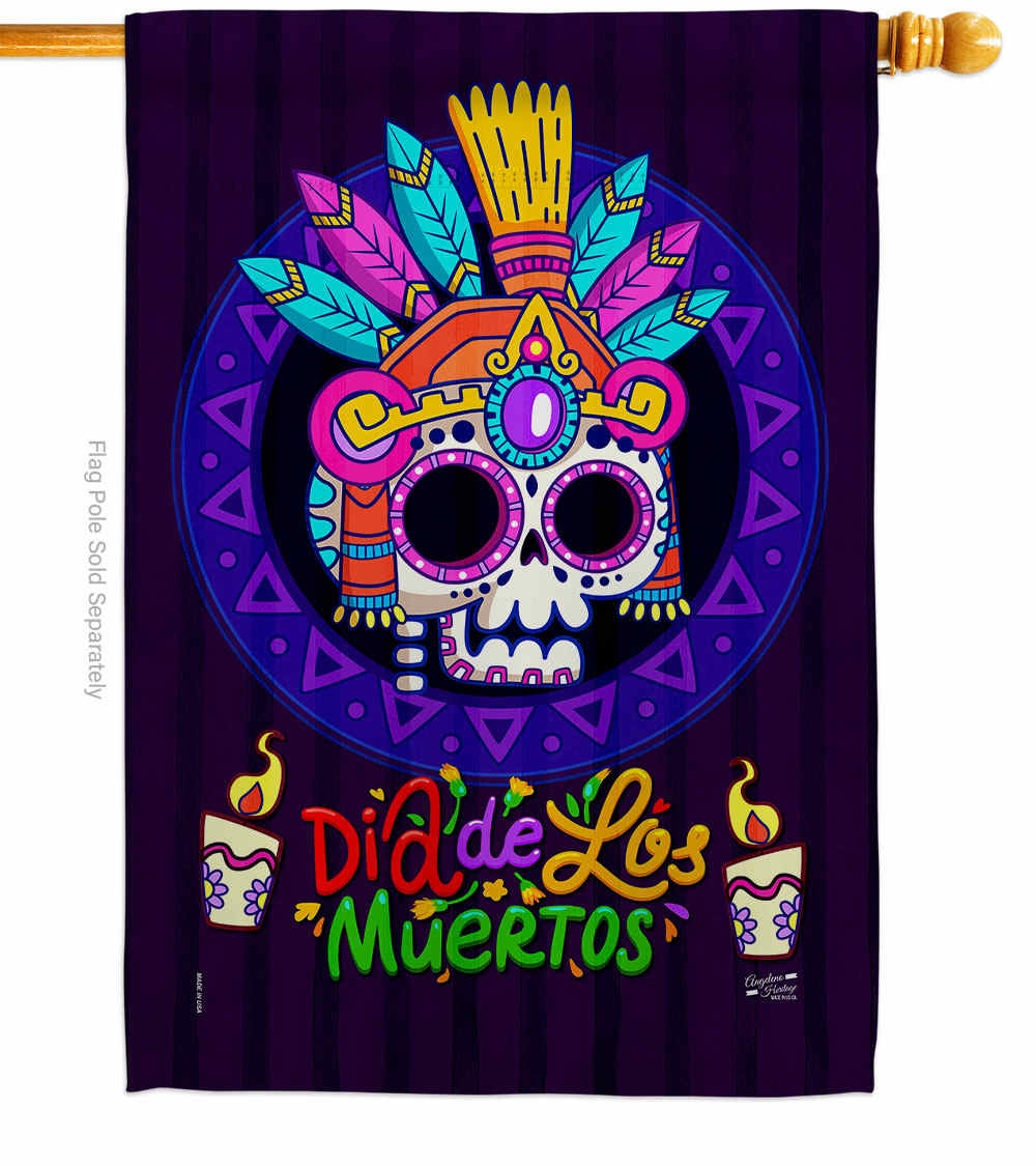 Dia de los Muertos House Flag