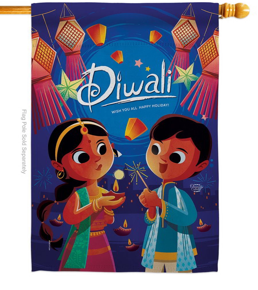 Festival Diwali House Flag