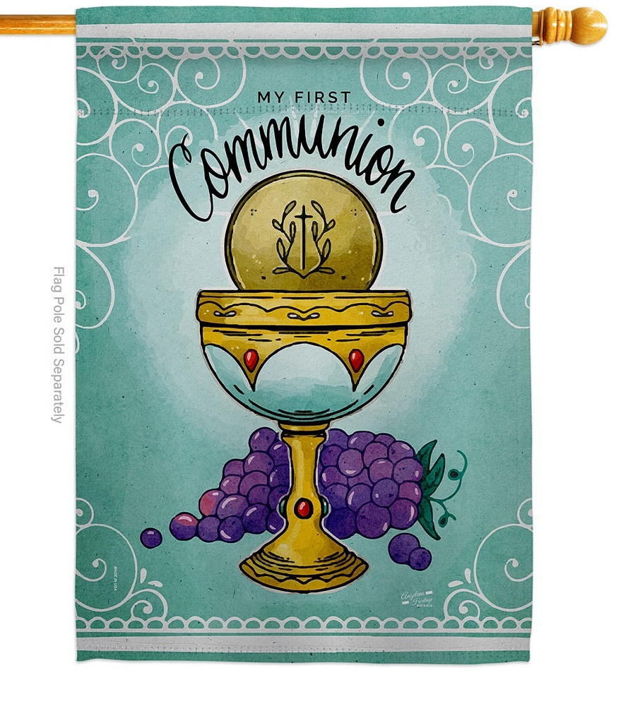 First Communion House Flag