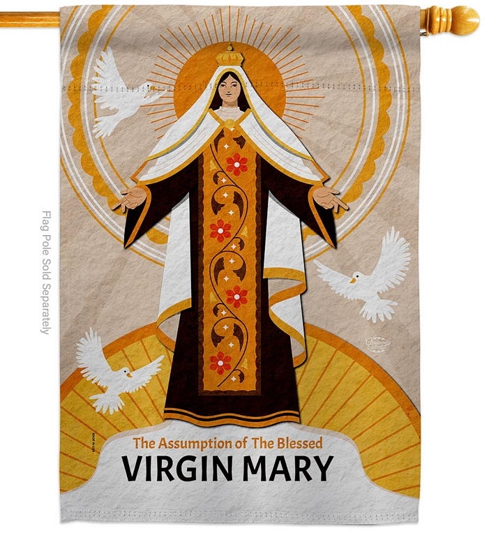 Blessed Virgin Mary House Flag