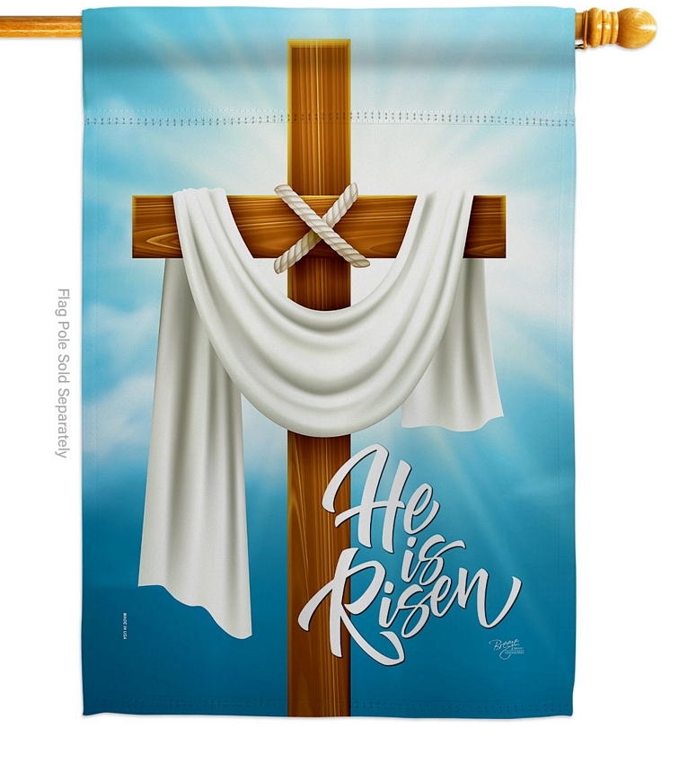 He Is Risen House Flag