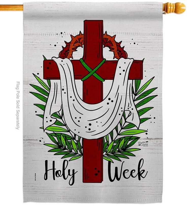 Holy Week Decorative House Flag