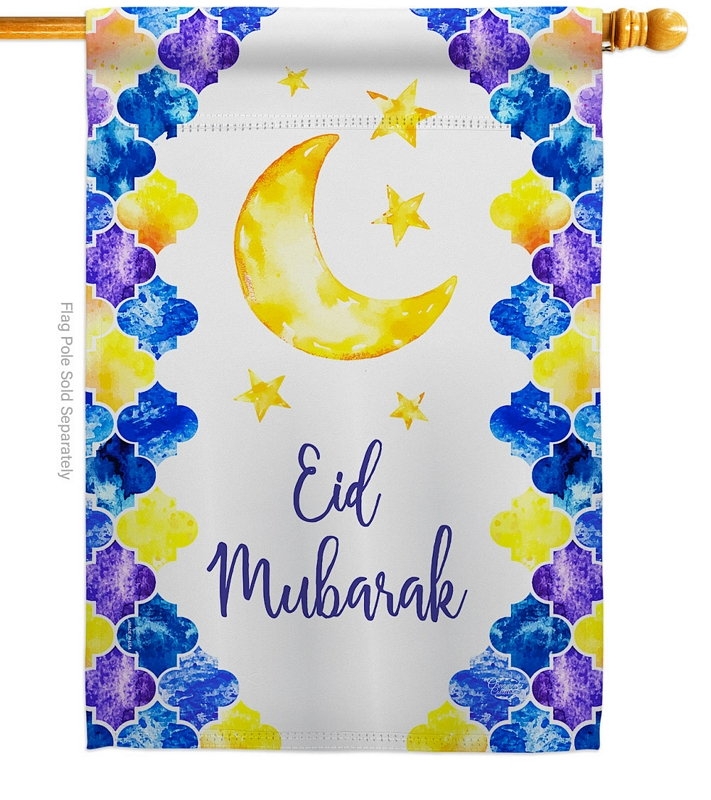 Eid Mubarak House Flag