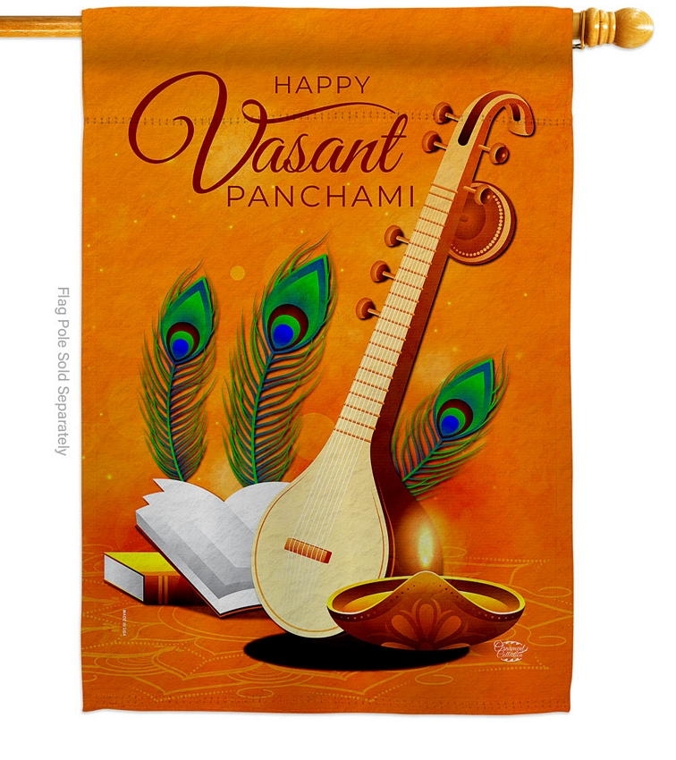 Vasant Panchami Decorative House Flag