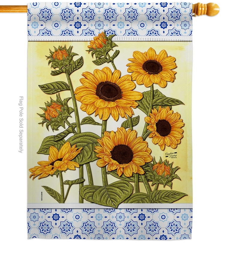 Sunflowers Decorative House Flag