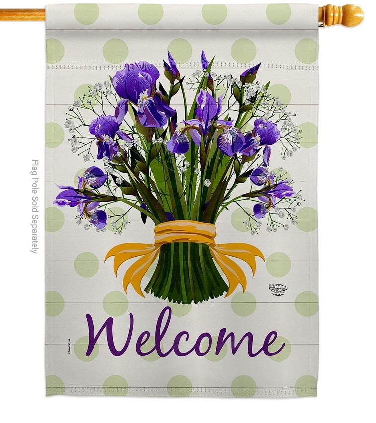 Iris Bouquet House Flag