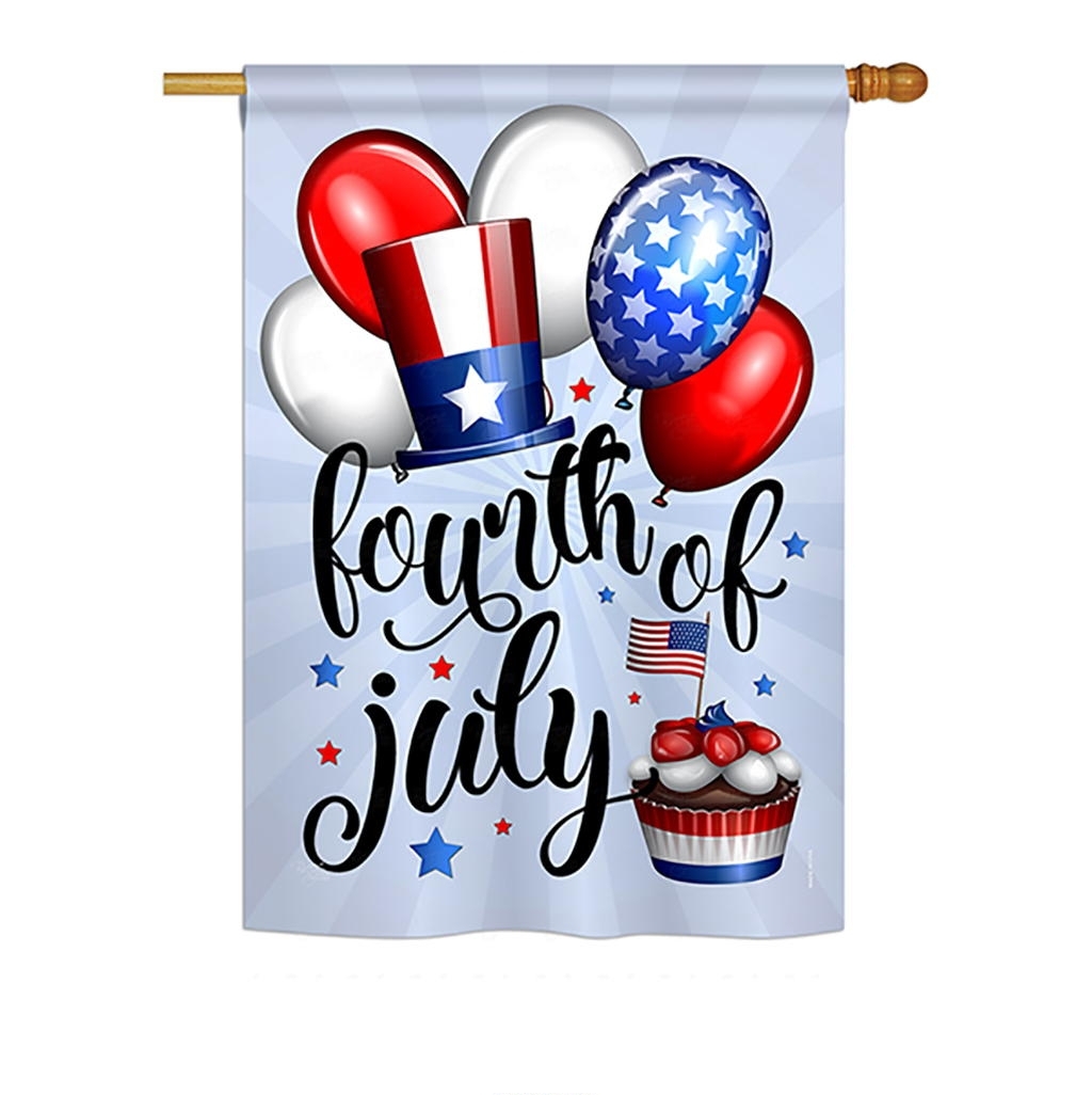 Celebrate Fourth Of July House Flag