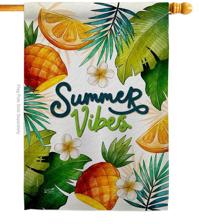 Tropical Vibes House Flag