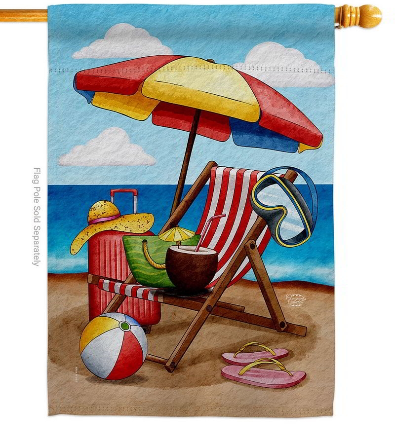 Beach Chair Decorative House Flag