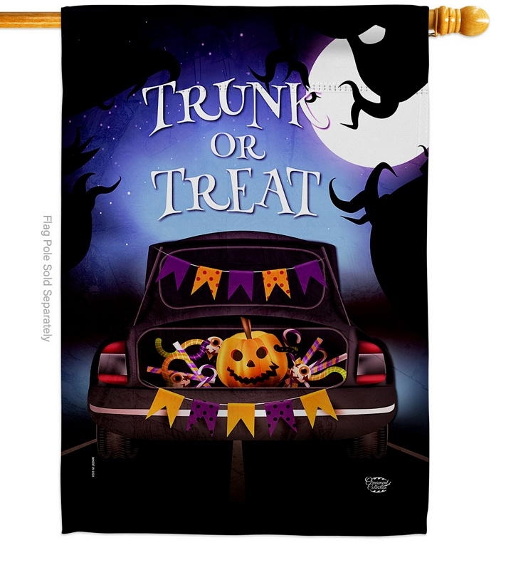 Trunk Or Treat House Flag