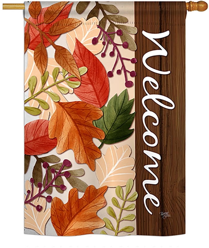 Autumn Leaves House Flag