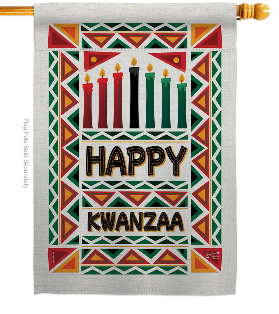 Joyful Kwanzaa House Flag