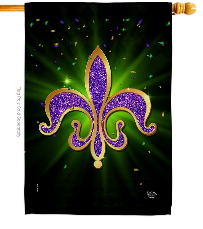 Fleur De Lis Decorative House Flag