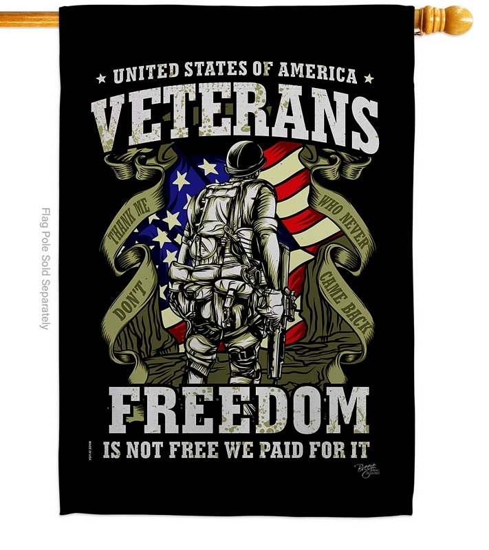 Veterans Freedom House Flag