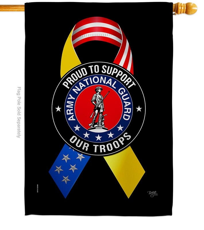 Support Army National Guard Troops House Flag