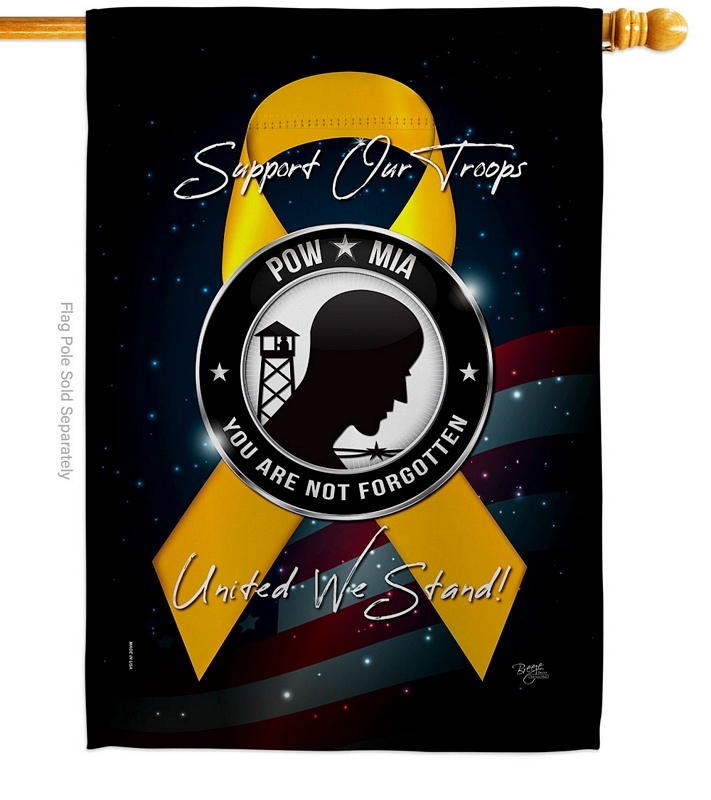 Support POW MIA House Flag