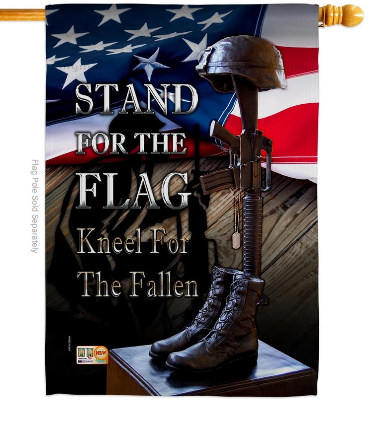 Stand For The Flag House Flag